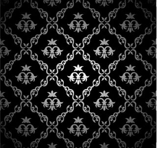 欧式黑白花纹图片