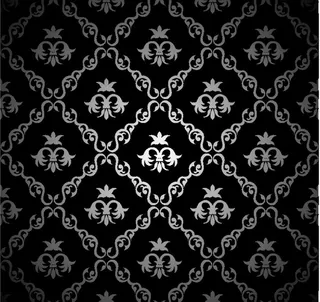 欧式黑白花纹图片