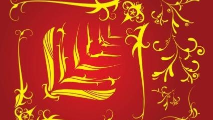 部落饰品ai矢量模版下载