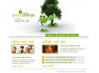 12078设计创意类韩国网页模板 ...