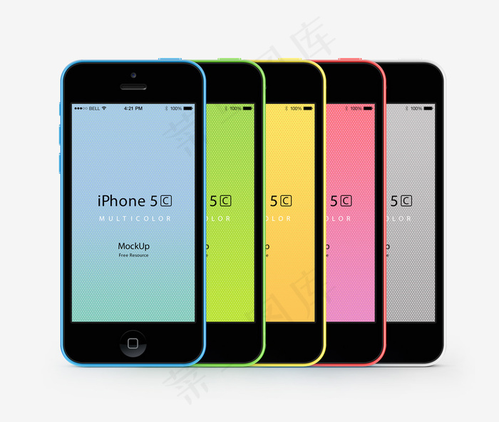 iPhone5Cpsd模版下载