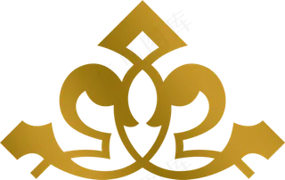 317款金色欧式花边花纹边框免扣素...