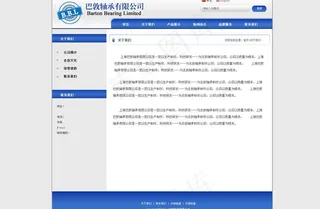 轴承网站内页模板图片