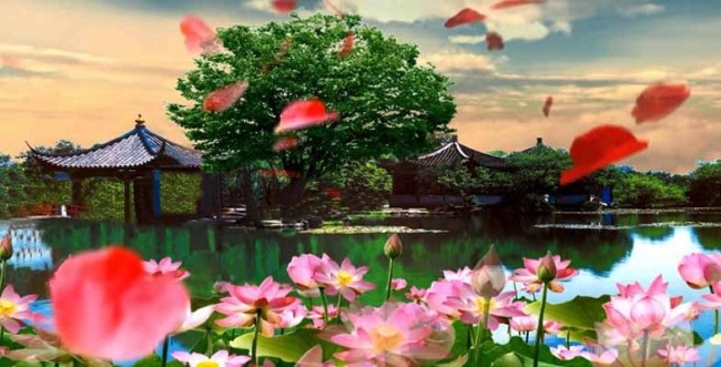 唯美LED舞台背景素材