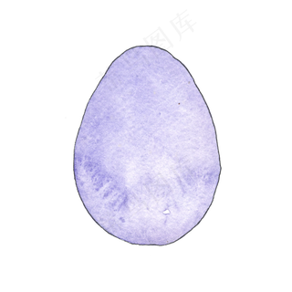 水彩春天复活节插图PNG设计素材