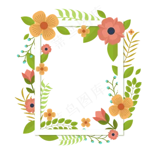 创意花卉装饰框