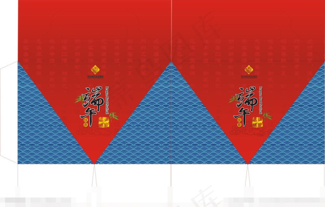 粽子异性礼盒黄矢量素材cdr矢量模版下载