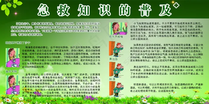 急救知识的普及psd模版下载