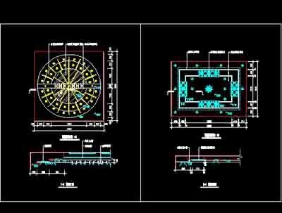 顶棚装饰设计cad详细图纸下载21