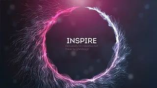 创意多彩粒子拖尾光效字幕展示片头模...