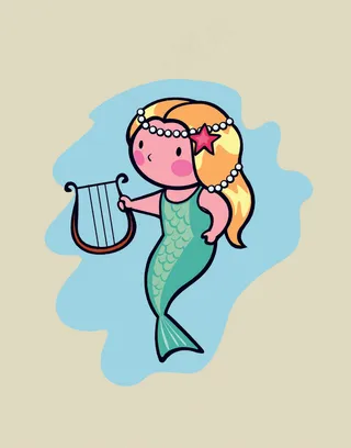 卡通人物矢量图女孩