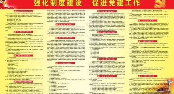 党员制度大版块图片
