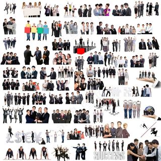 商务人物团队png图片（可自由放大...