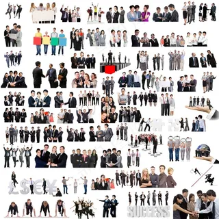 商务人物团队png图片（可自由放大...