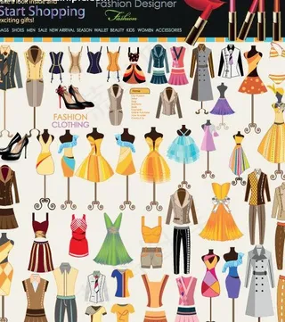 时尚女性服装图片