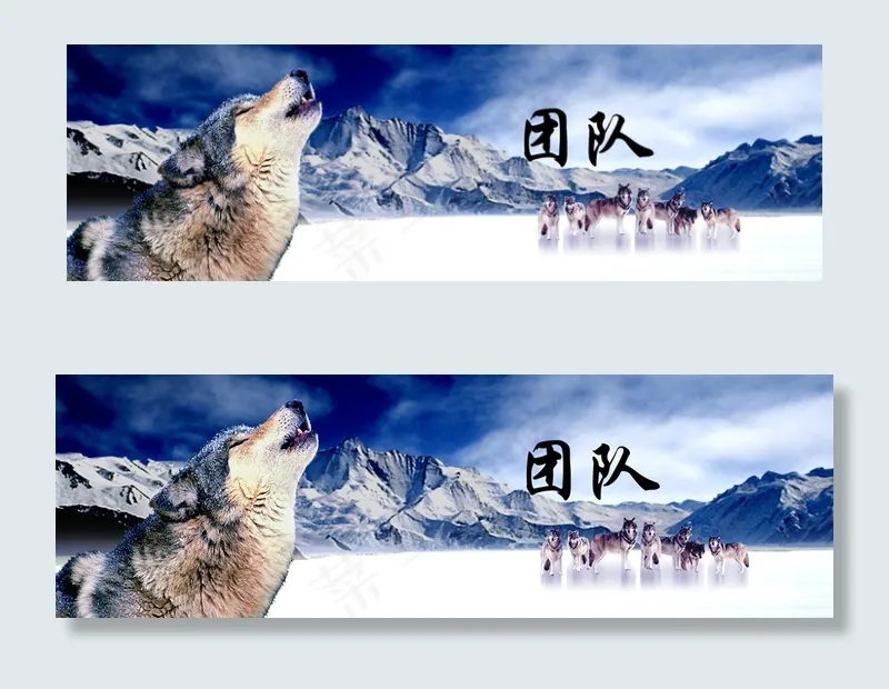 狼团队bannerpsd模版下载