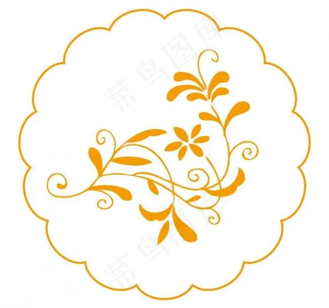 矢量花纹圆形花纹图片ai矢量模版下载
