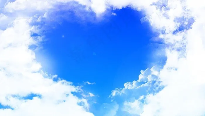 爱心天空图片