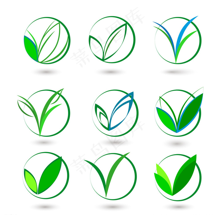 环保主题LOGO图片ai矢量模版下载