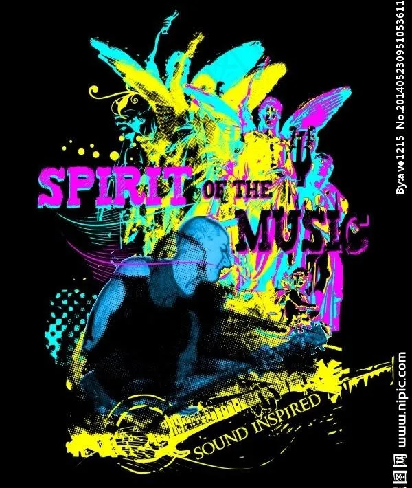 音乐人物图片cdr矢量模版下载