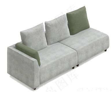 双人沙发模型