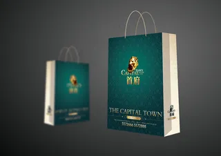 房地产VI系统手提袋PSD分层