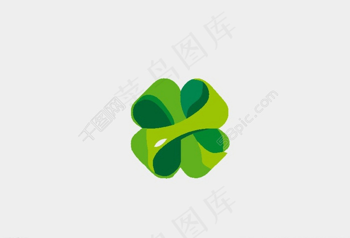 四叶草logo图片ai矢量模版下载