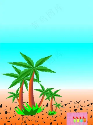 海边椰子树图片