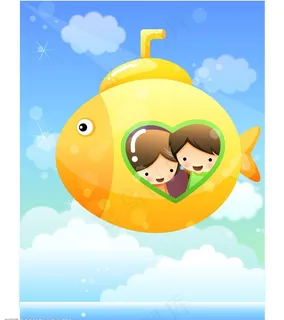 卡通人物矢量素材-欢乐童年51图片