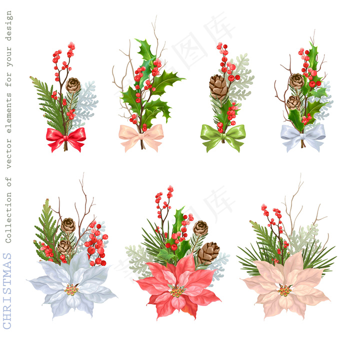 时尚花朵植物超炫花朵花艺植物eps...