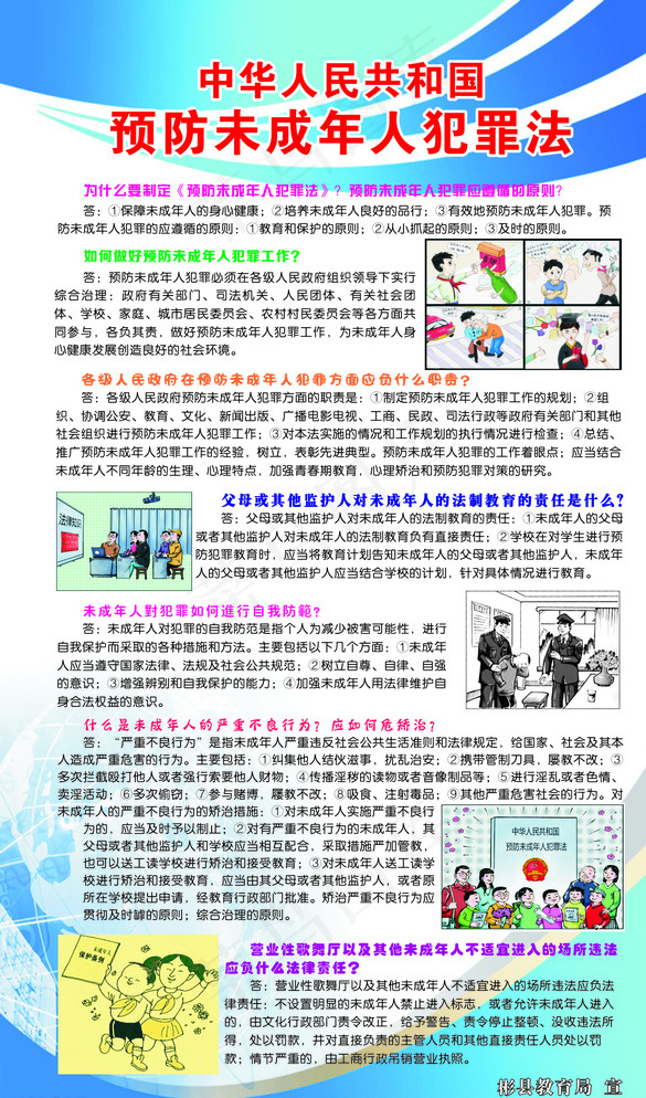 预防未成年人犯罪法图片cdr矢量模版下载