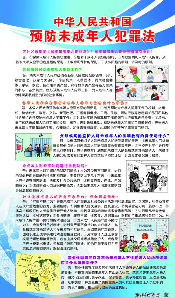 预防未成年人犯罪法图片cdr矢量模版下载