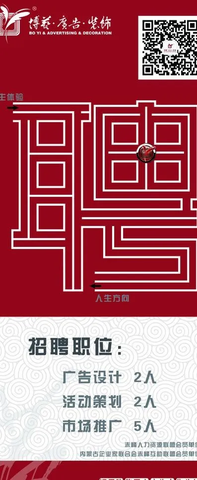 招聘展架图片psd模版下载