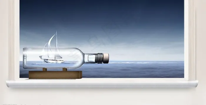 原创海景地产广告图片psd模版下载