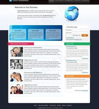 psd源文件 网站模板 商业网站 ...