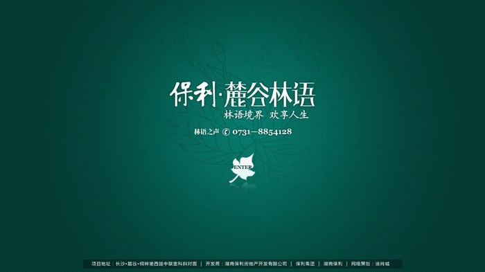 保利国际大气网站首页图片psd模版下载