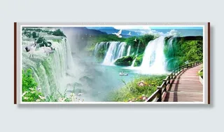 山水风景画图片