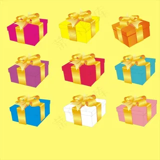 精美礼物盒矢量素材免费下载 包装