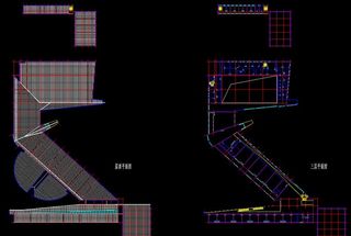 高尔夫别墅 中学屋顶 三层平面