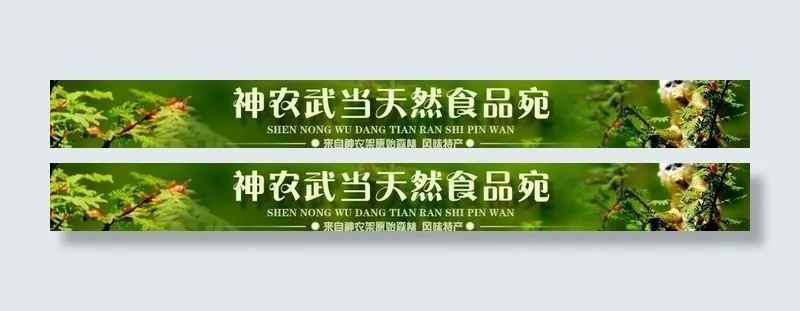 食品网店店招图片psd模版下载