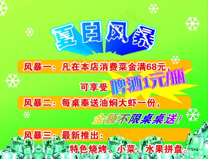 夏日风暴图片cdr矢量模版下载