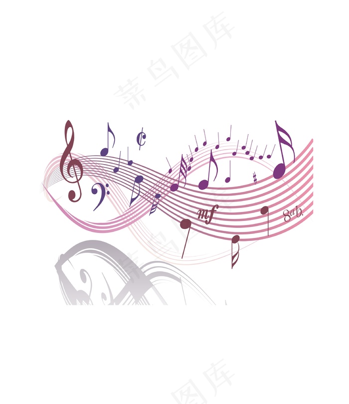 乐符音乐素材花纹底纹艺术效果