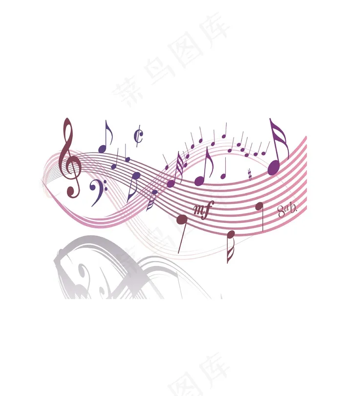 乐符音乐素材花纹底纹艺术效果
