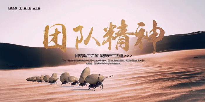企业文化团队精神展板设计(7087X3543(DPI:150))psd模版下载