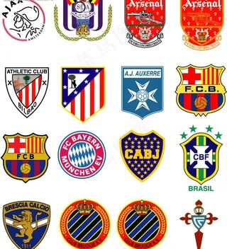 欧洲足球豪门俱乐部标志图片