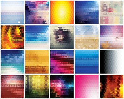 多彩马赛克背景矢量素材