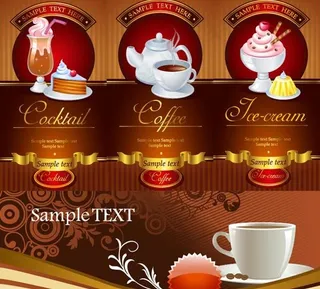 精致的餐厅，海报矢量素材