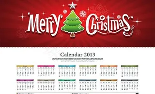 2013年日历设计矢量素材
