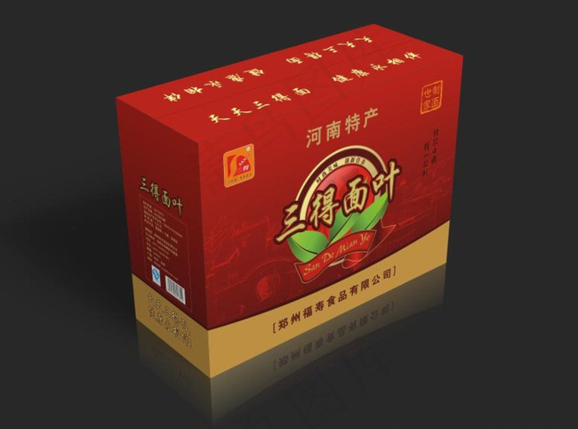 三得面叶 平面图图片cdr矢量模版下载