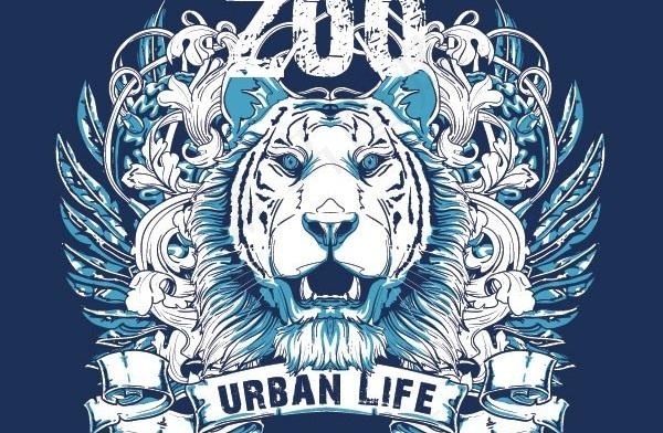 白虎款式时尚花纹矢量素材